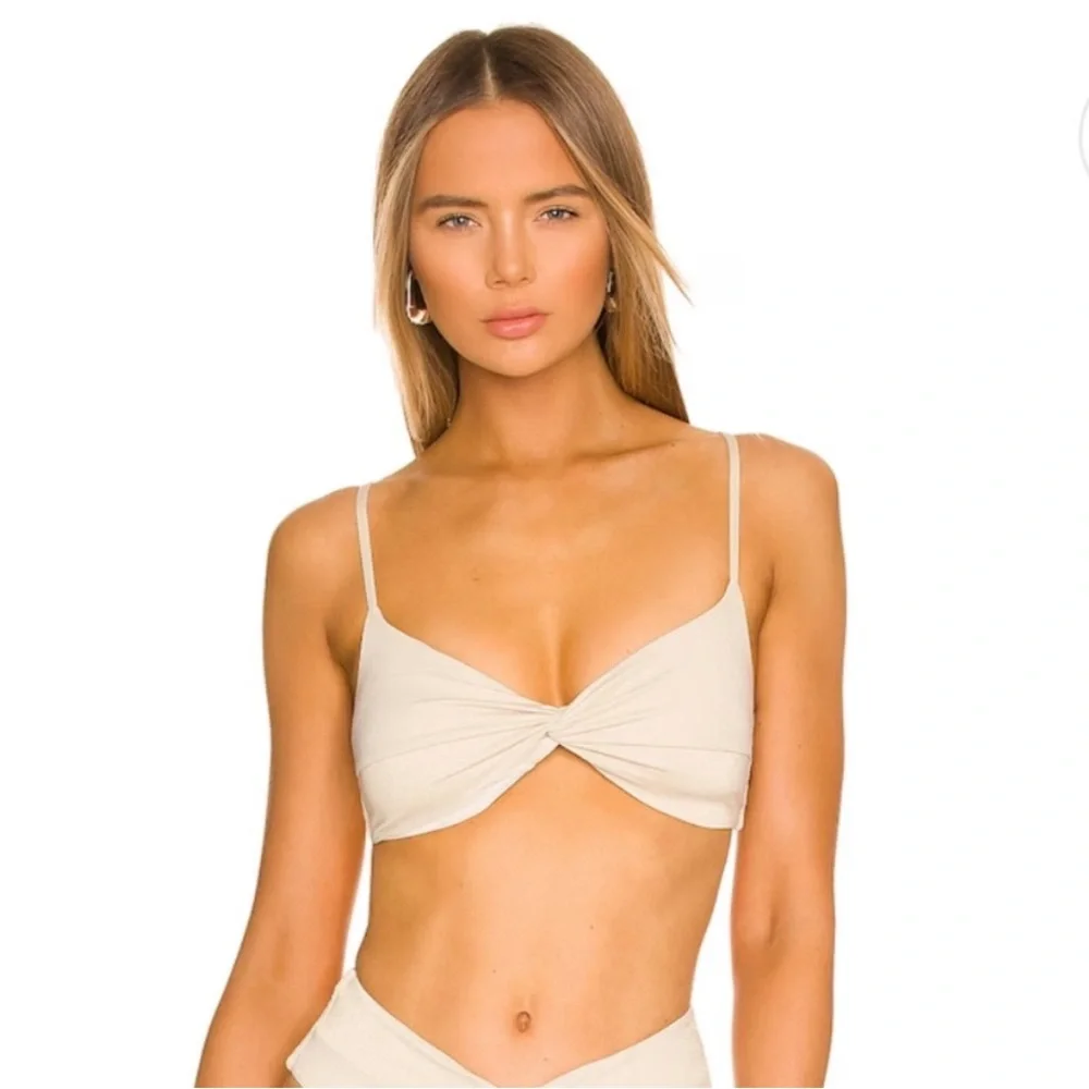 L*Space Ringo Shimmer Swim Top Size M